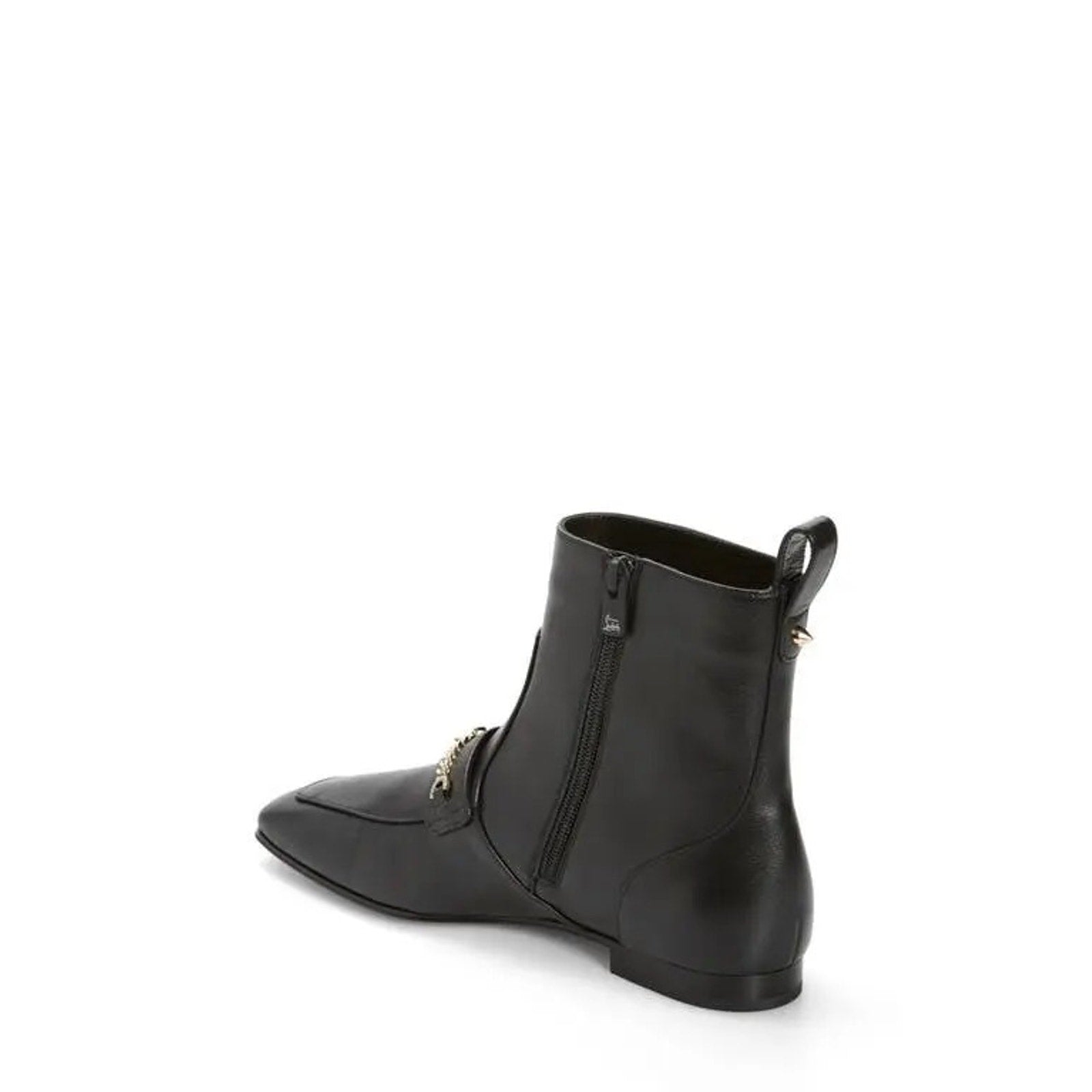 CHRISTIAN LOUBOUTIN 
Chain Detail Apron Toe Bootie 40 BNIB