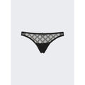 GUCCI SHEER LOGO PANTY BLACK NWT MEDIUM