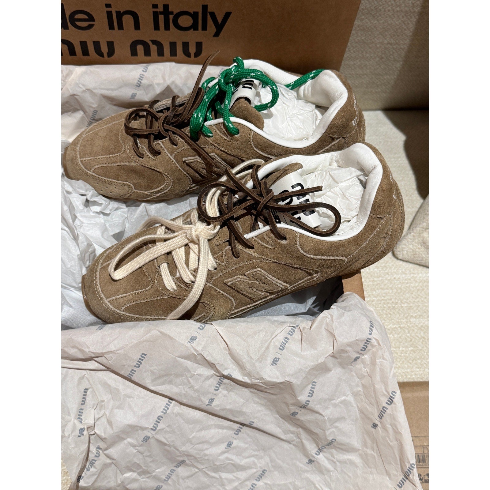 New Balance X Miu Miu 530 SL suede sneakers size 37.5 BNIB