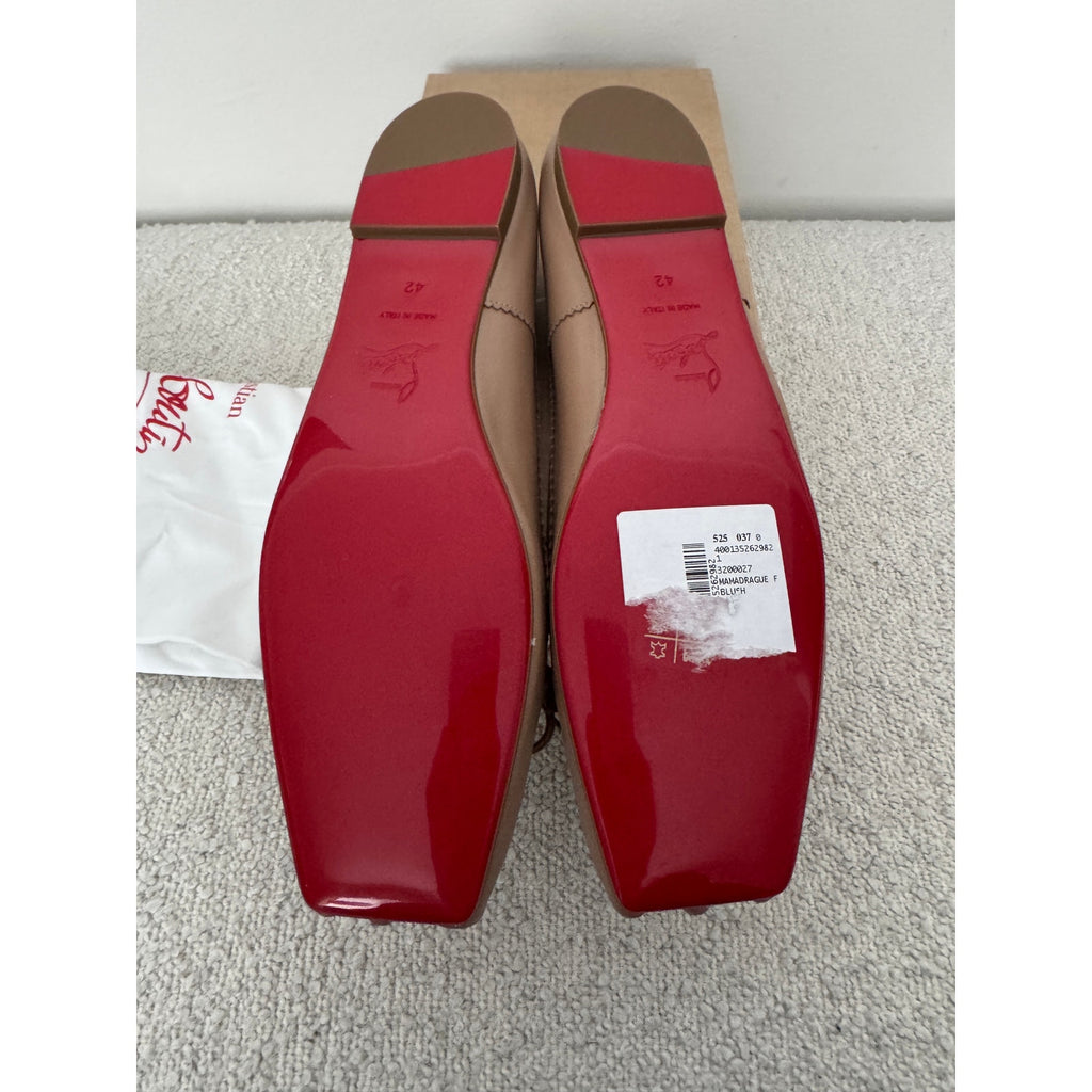 CHRISTIAN LOUBOUTIN
Mamadrague leather ballet flats 42 BNIB