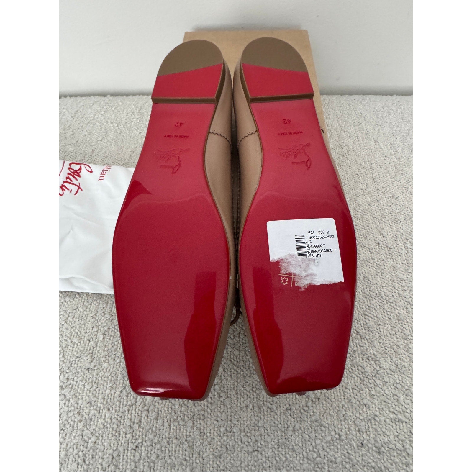 CHRISTIAN LOUBOUTIN
Mamadrague leather ballet flats 42 BNIB