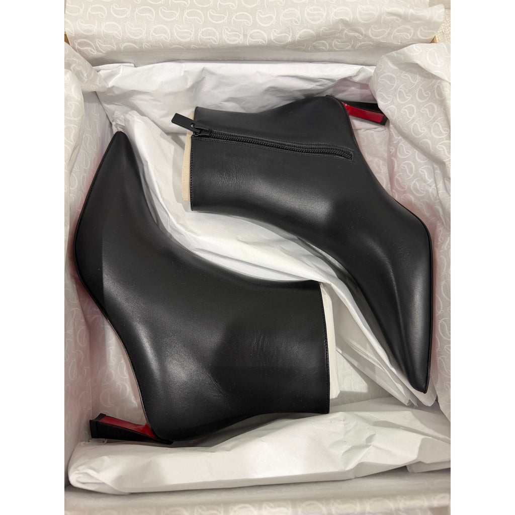 Christian Louboutin Condora Booty Black Calf Leather 55mm | New in Box size 37