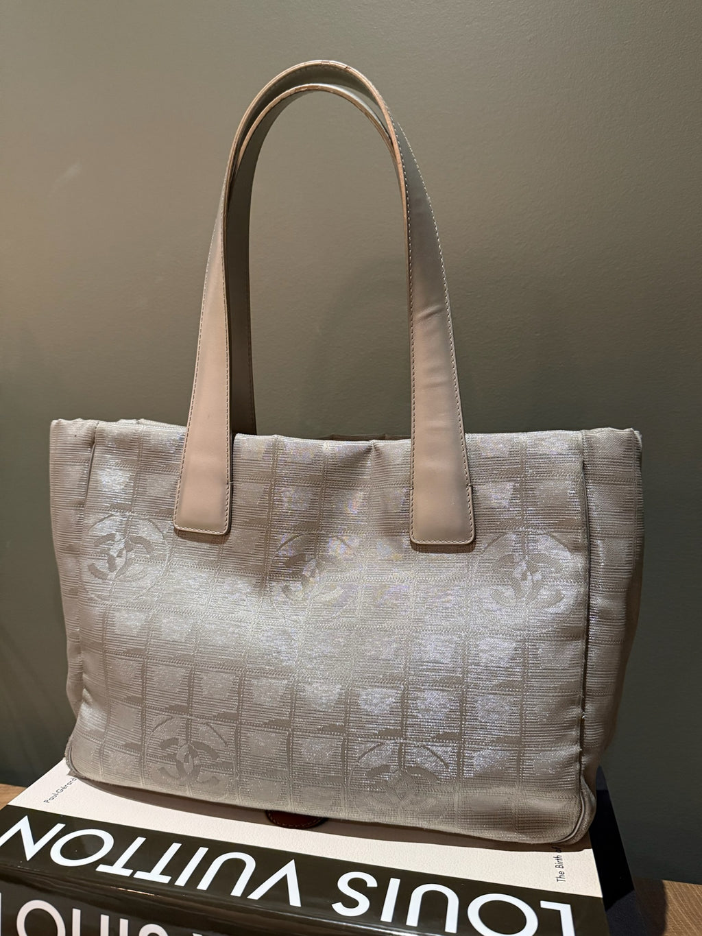 Chanel Silver Ligne Tote