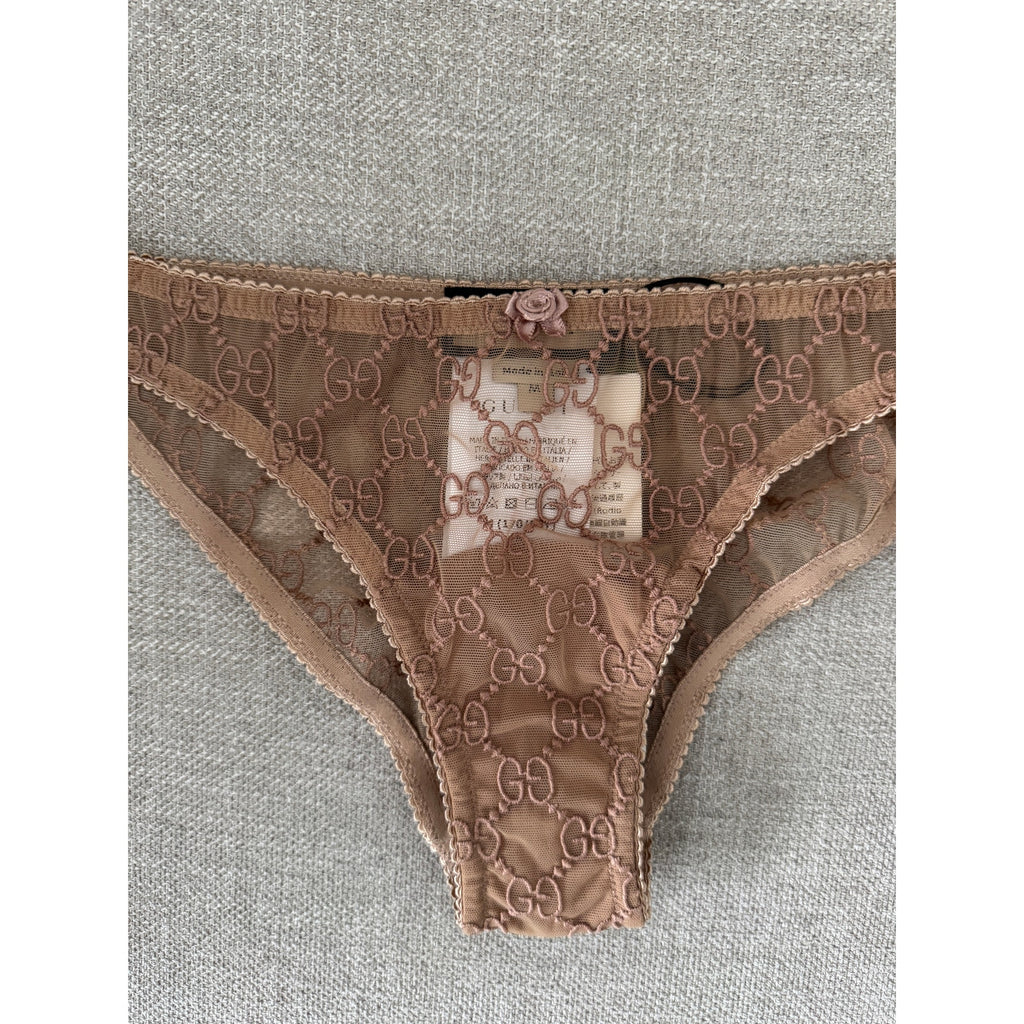 Gucci GG-jacquard bow-detail briefs Size Medium