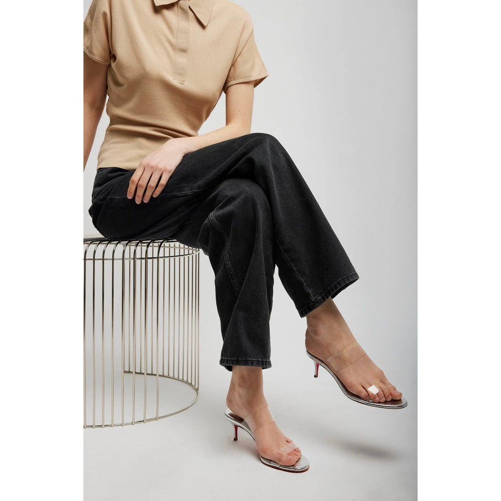 CHRISTIAN LOUBOUTIN Just Nothing 55 silver sandals BNIB 37.5