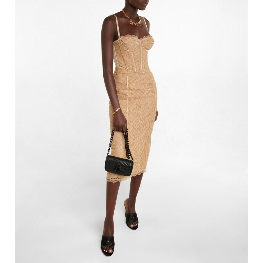 Gucci Nude Lace Corset Top NWT size Small