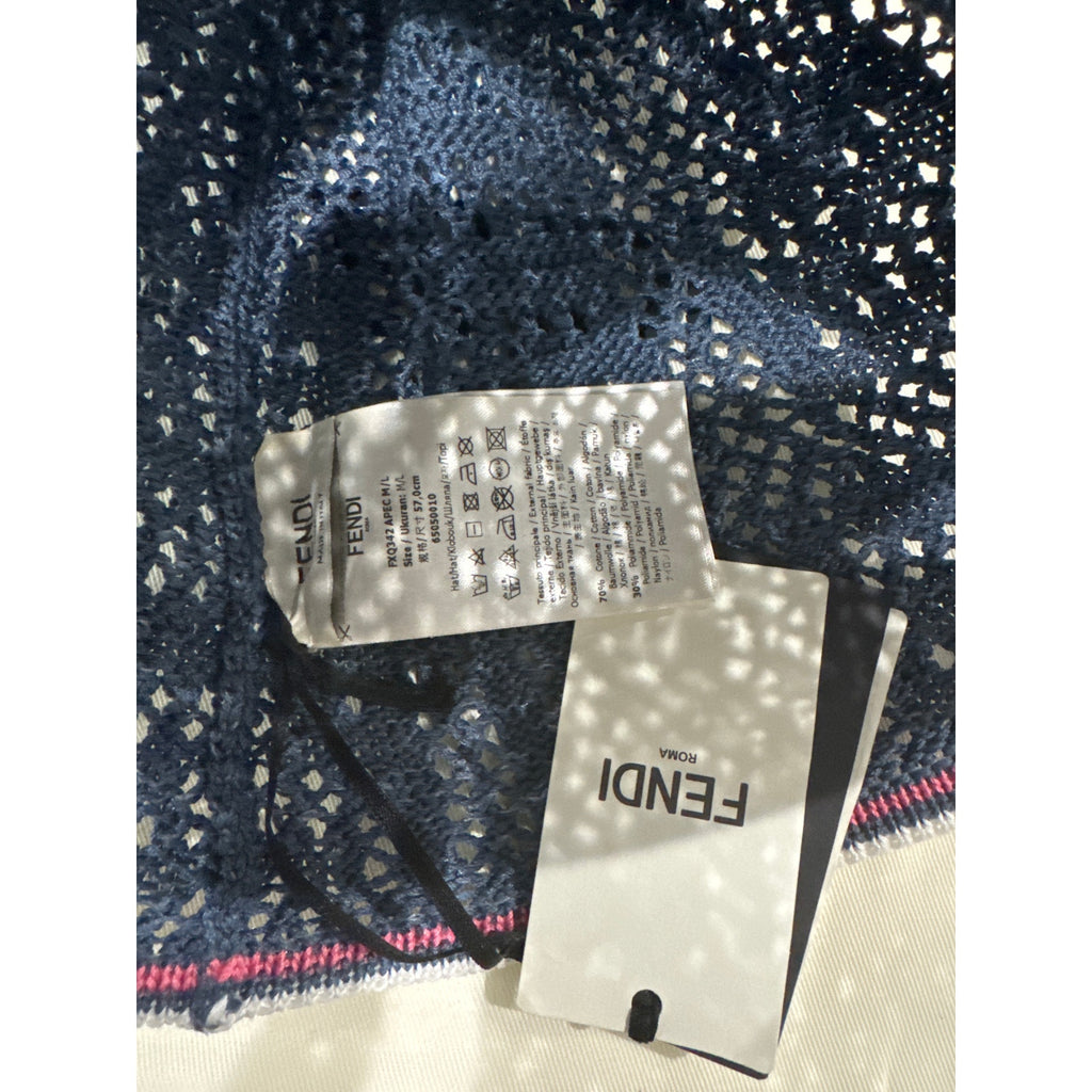 FENDI 
Ff Crochet-Knit Bucket Hat NWT 
Retail: $650