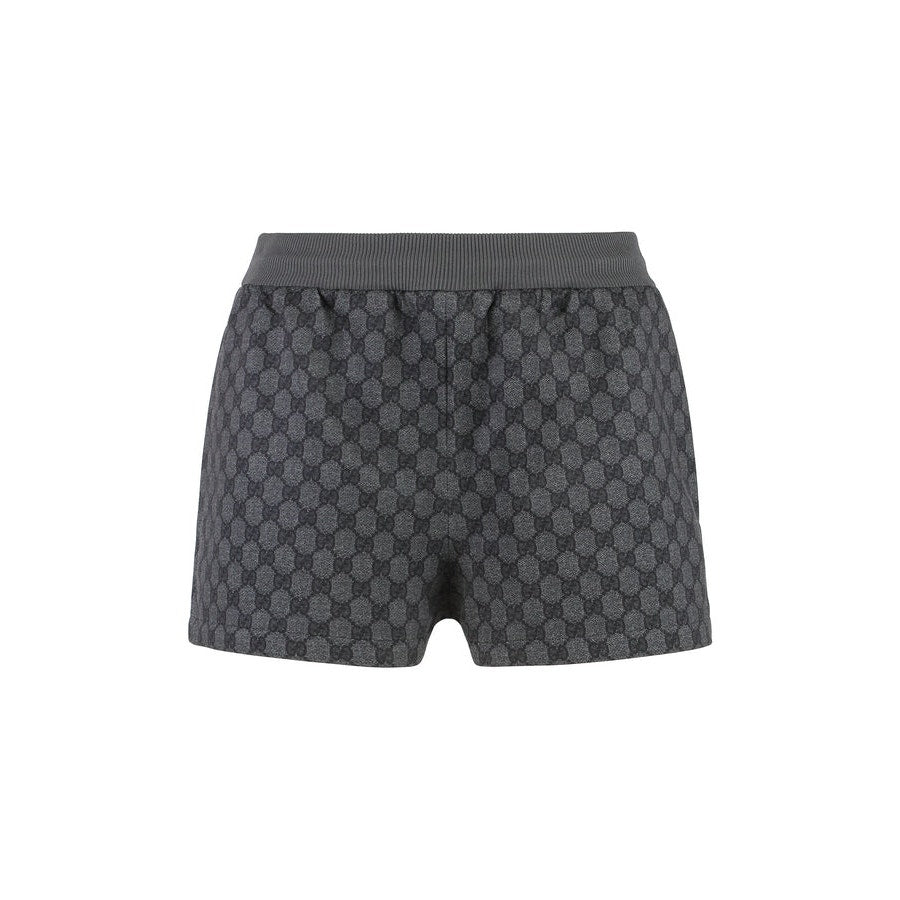 GUCCI All Over GG Logo Print Elastic-waist Shorts NWT Size Small