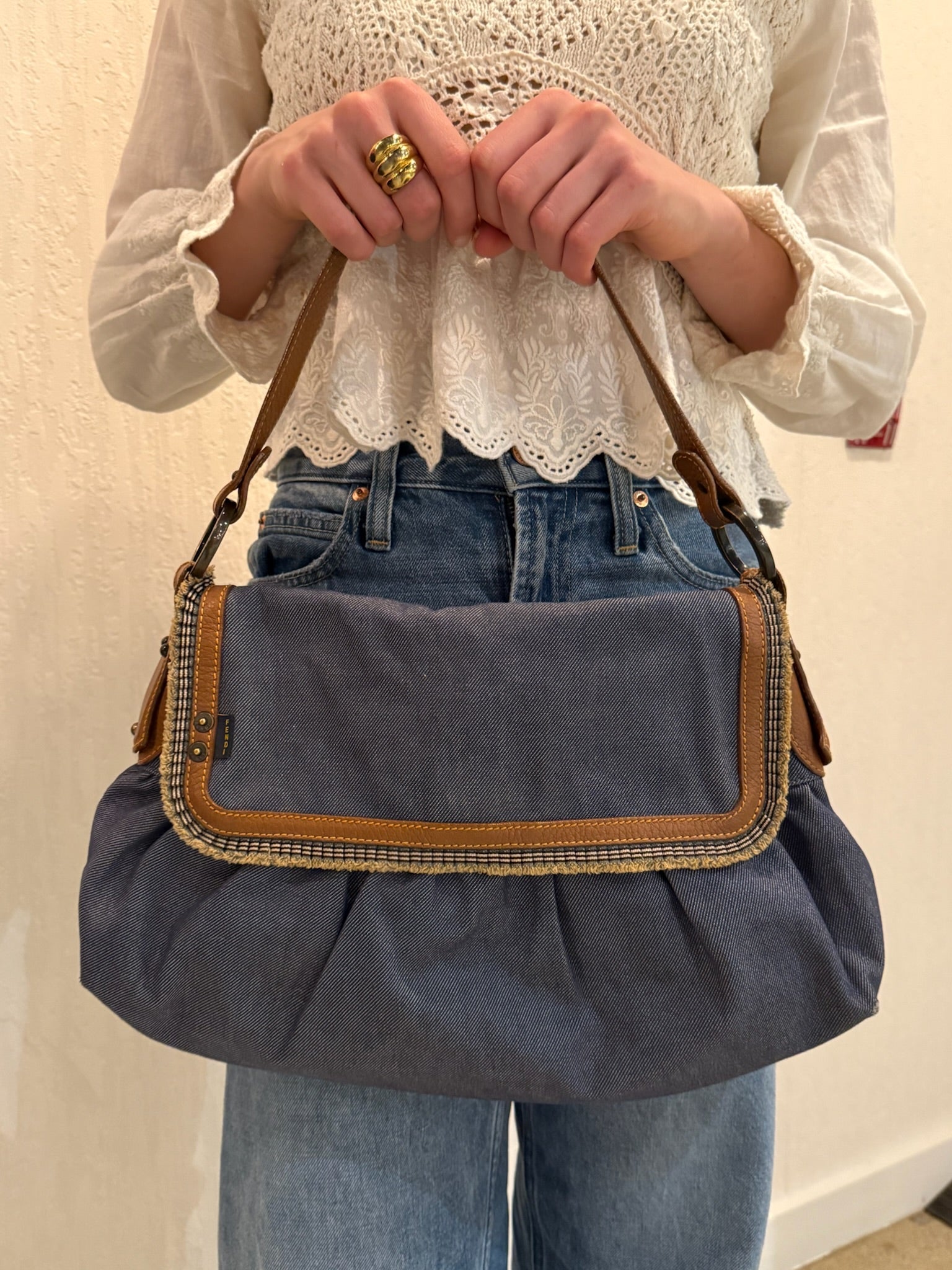 Fendi Denim Chef Bag