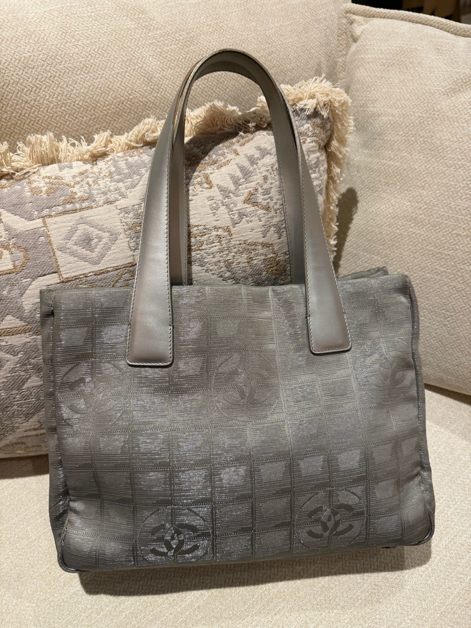 Chanel Silver Ligne Tote
