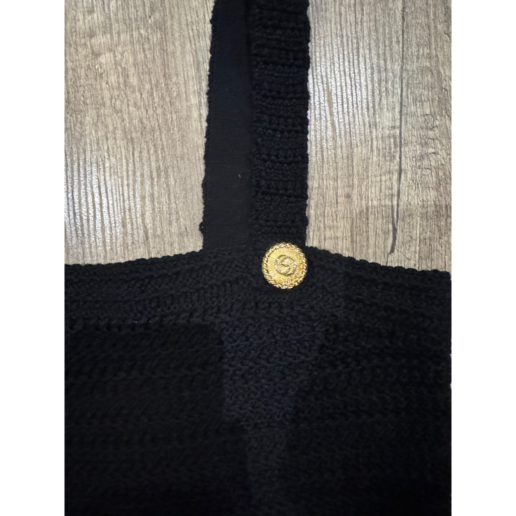 GUCCI Black Crochet Cotton Top Ready-To-Wear Size Small NWT