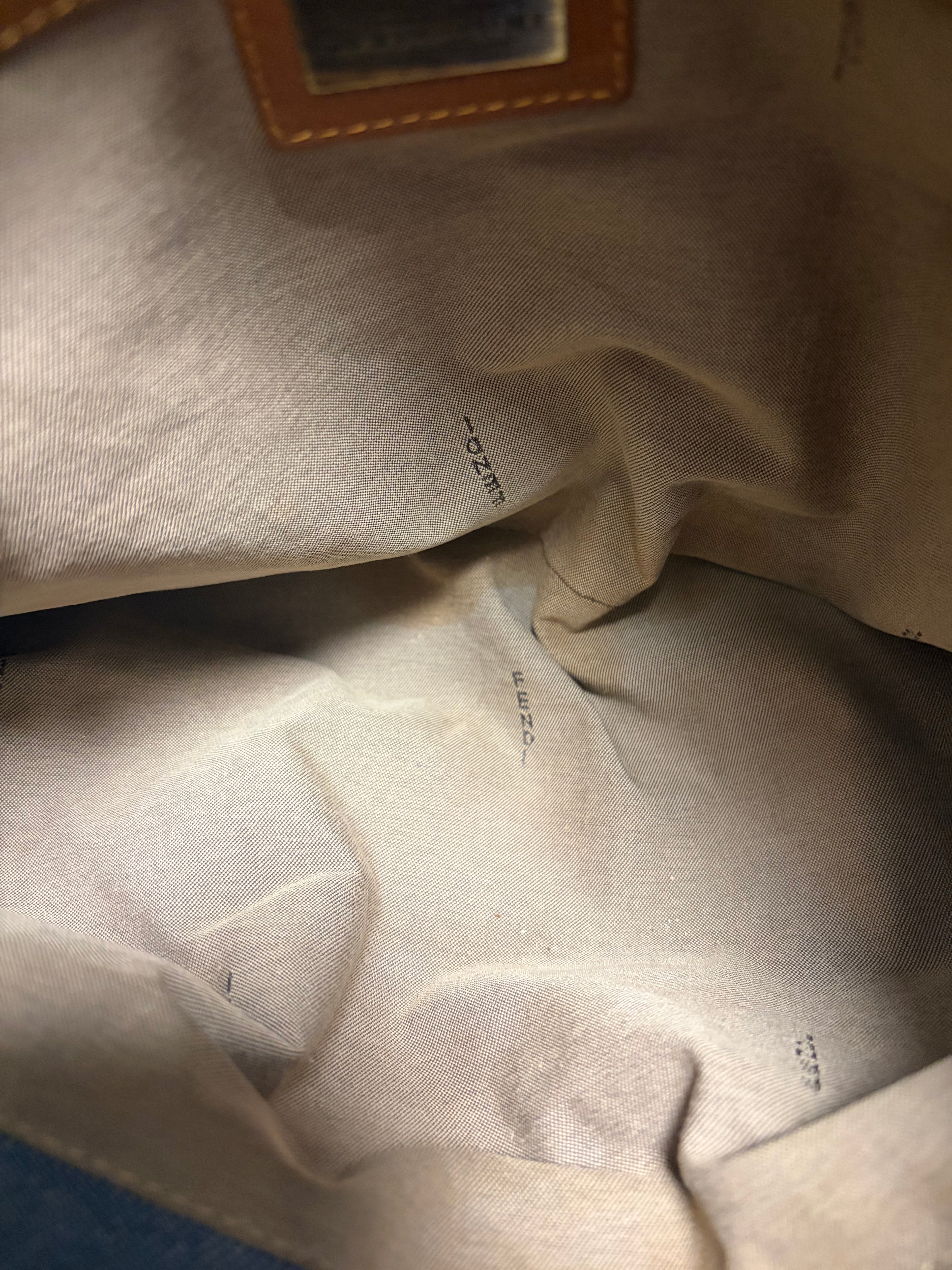 Fendi Large Denim Chef Baga