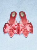 Valentino Garavani Yolande Satin Mule 45MM in Salmon Size 36 BNIB