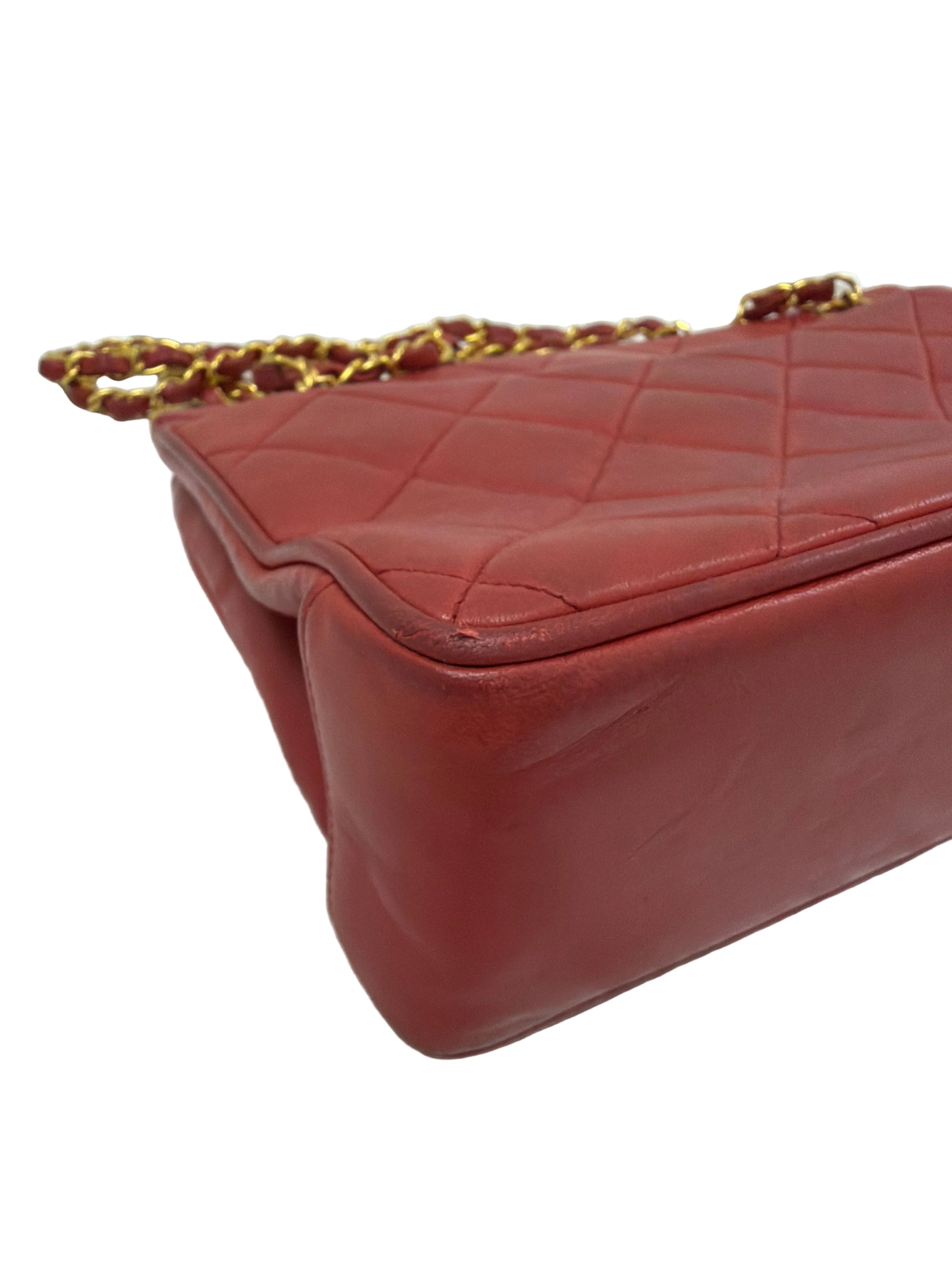 Chanel Red Maxi CC Tote 1994-1996