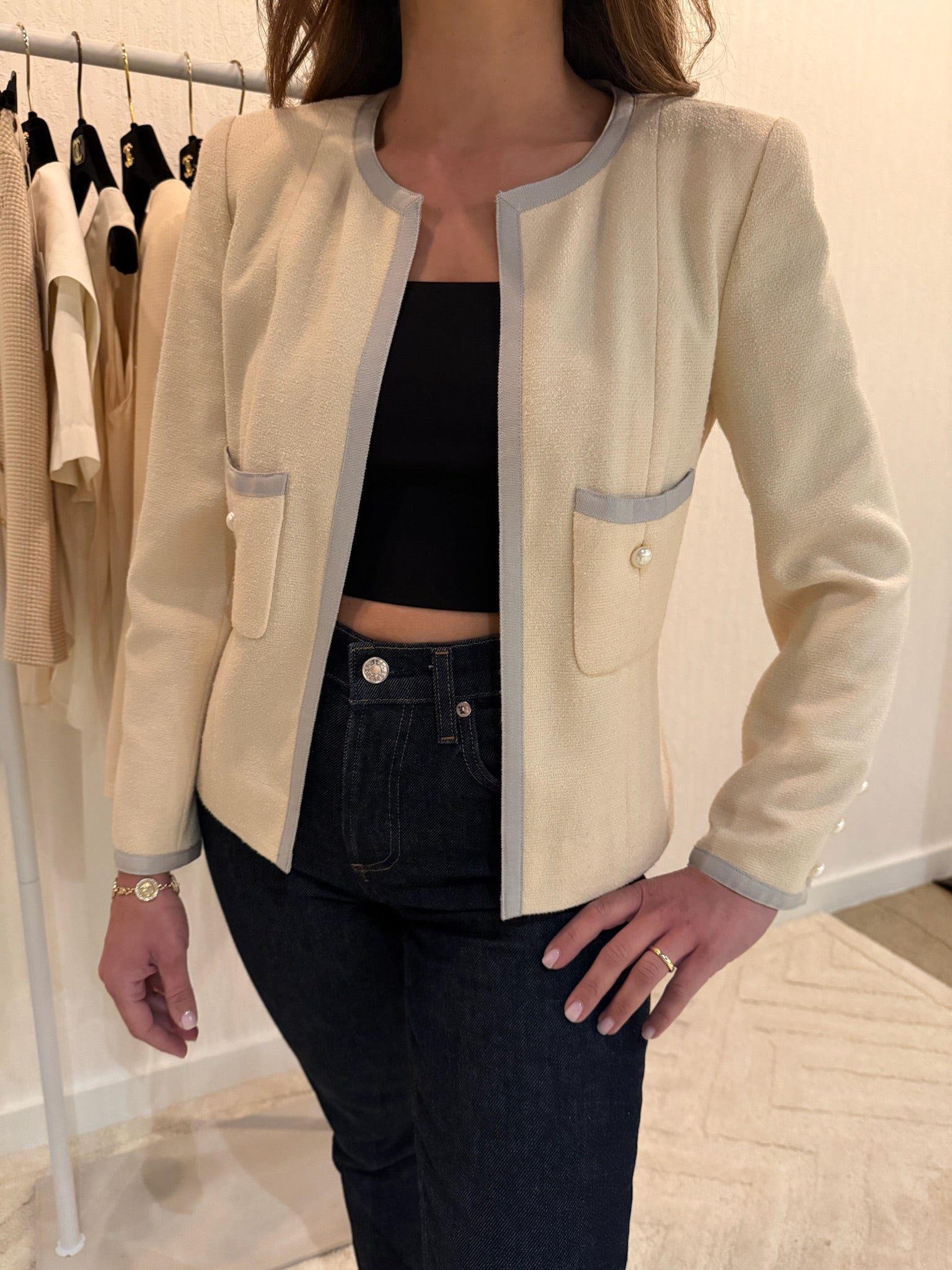 Chanel Pearl Blazer