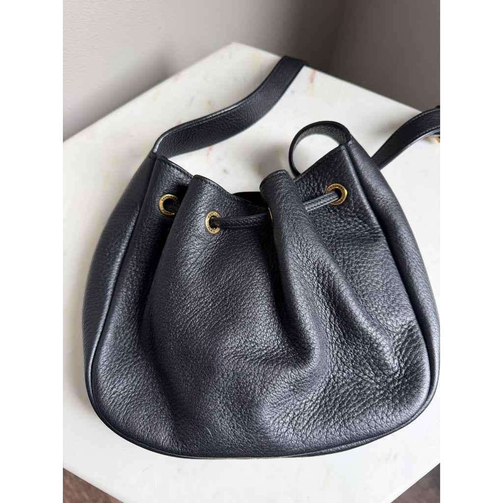Saint Laurent Mini Paris Vii Black Leather Bag Gold Hardware NWT