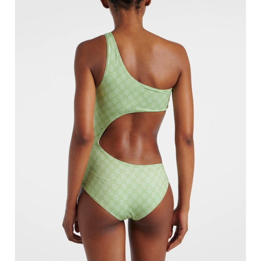 Gucci GG printed cutout swimsuit size small NWT