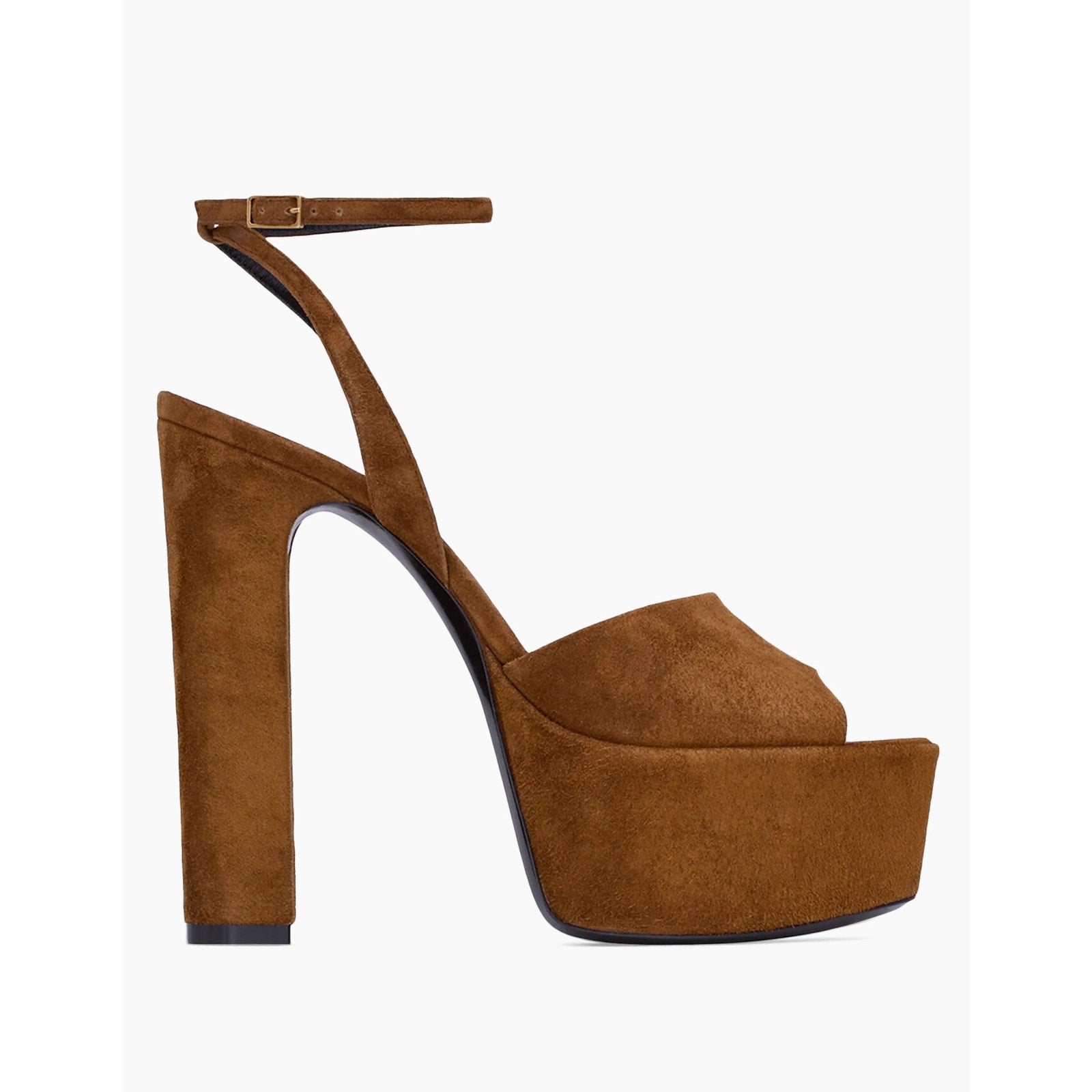 SAINT LAURENT JODIE PLATFORM SANDALS IN SUEDE LAND BNIB 38.5
