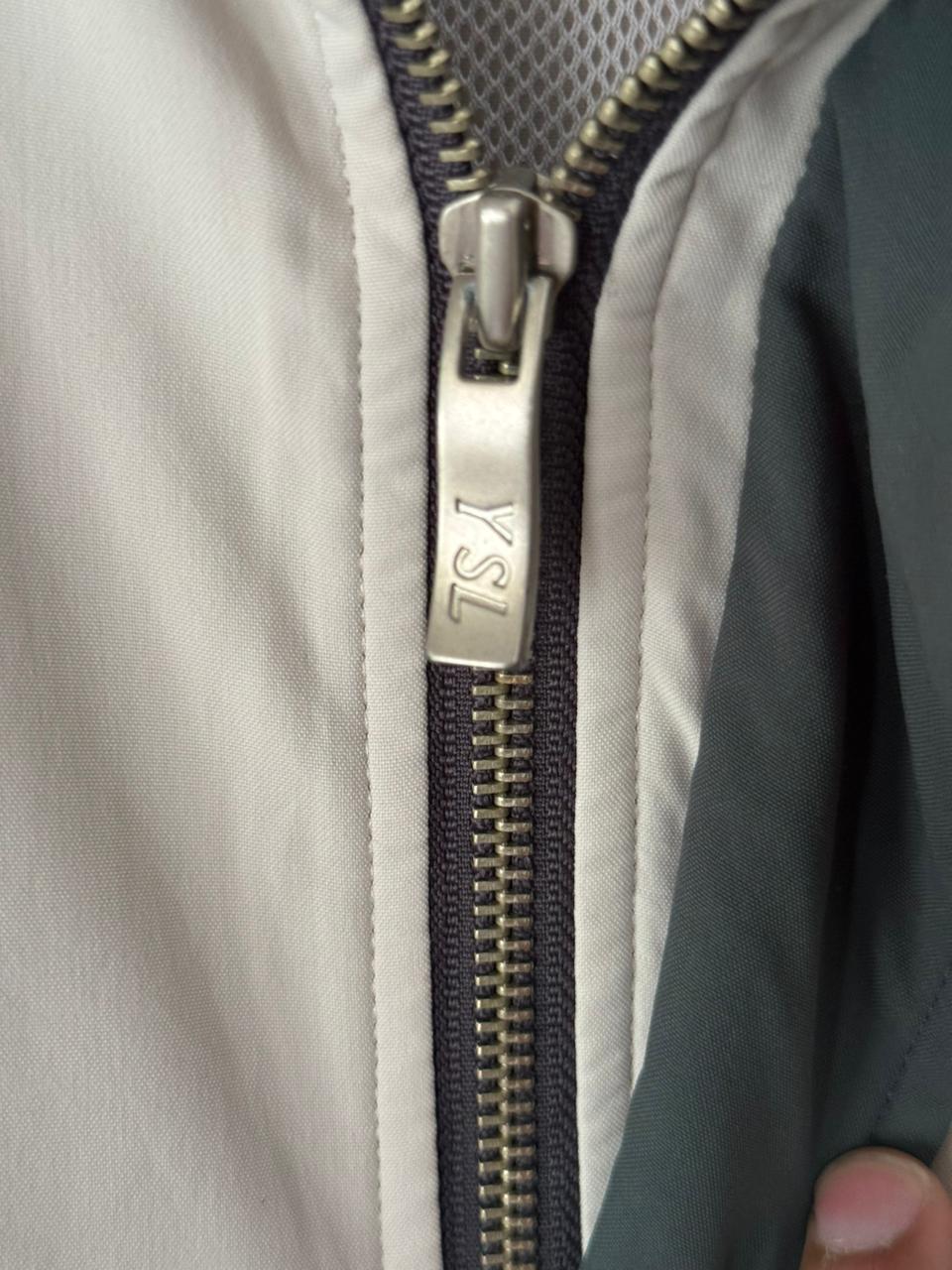 Saint Laurent YSL Green Khaki Windbreaker Bomber Jacket