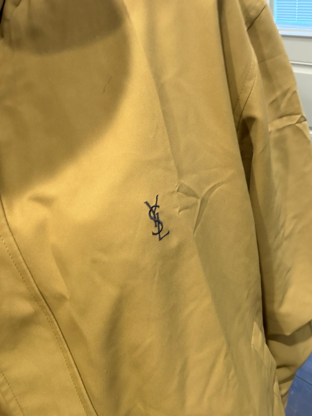 Saint Laurent Vintage Beige Bomber Windbreaker