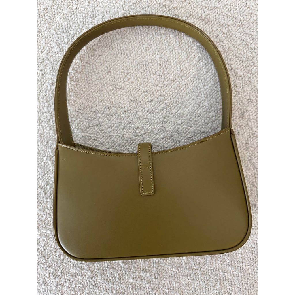 Saint Laurent Le 5 À 7 Mini YSL Shoulder Bag Smooth Leather Vert Olive | NWT