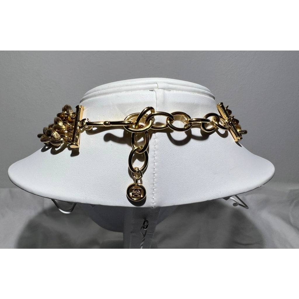 Vintage Givenchy Textured Station Multi-Strand Necklace