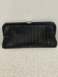 Chanel Black Vertical Quilted Mademoiselle Clutch 2005-2006