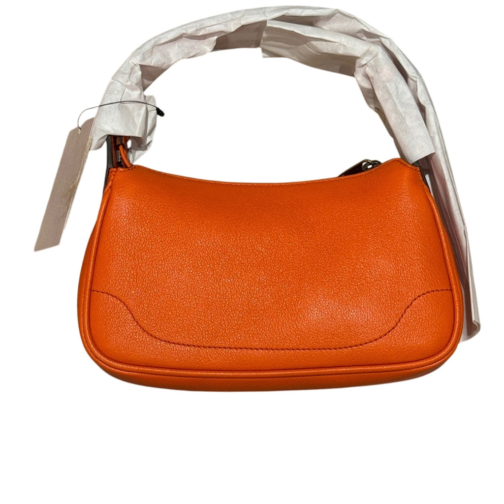 Gucci Mini Aphrodite Tote Bag in Carrot Orange Leather NWT