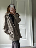 Saint Laurent Dark Khaki Windreaker Jacket w Double Pocket
