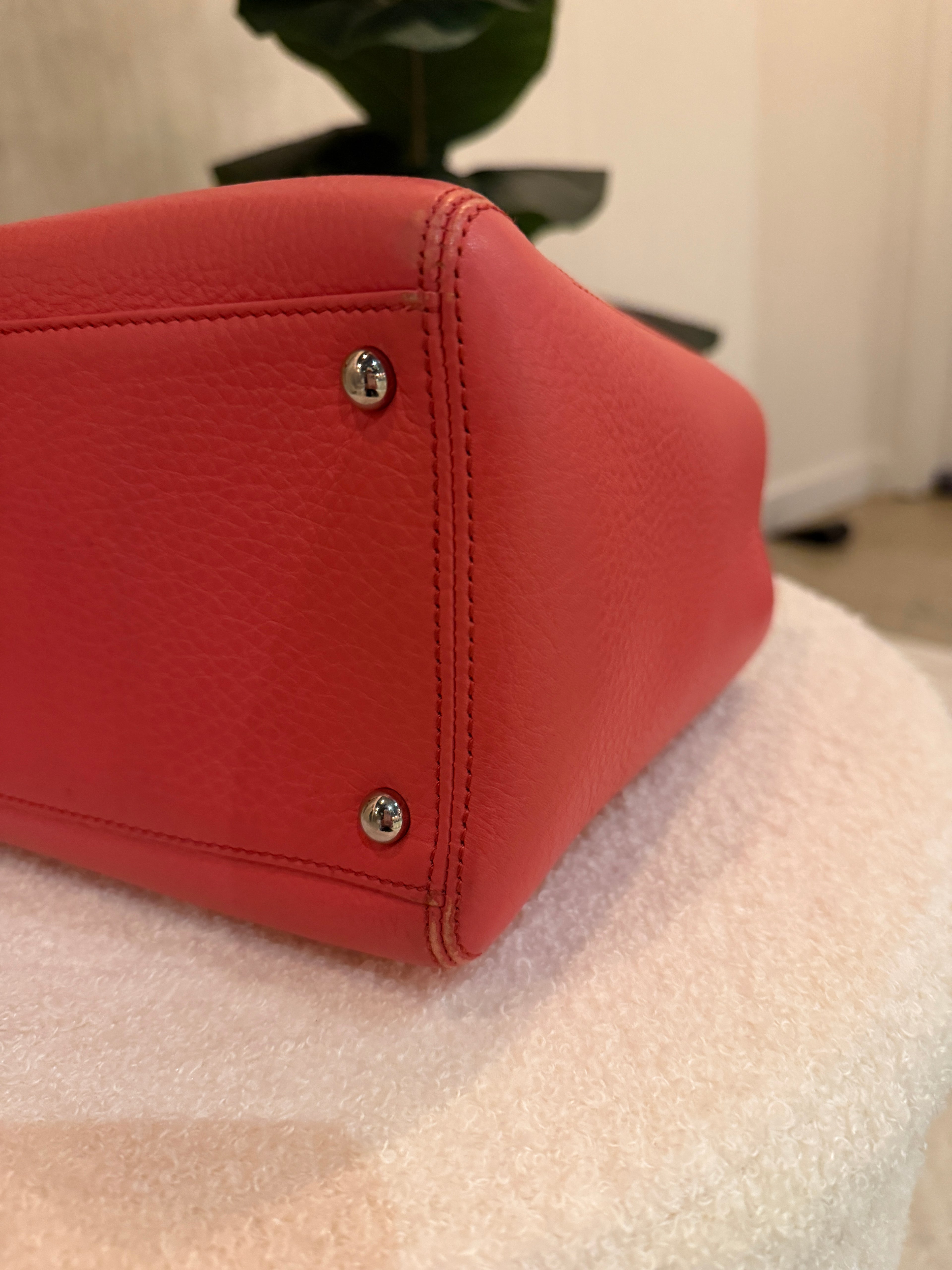 Chanel Small Executive Cerf Tote Bag Pink Leather Silver Hardware