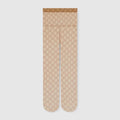 Gucci GG Logo Tights Beige Stretch Nylon Size Small | Fall Winter 2025 | NWT