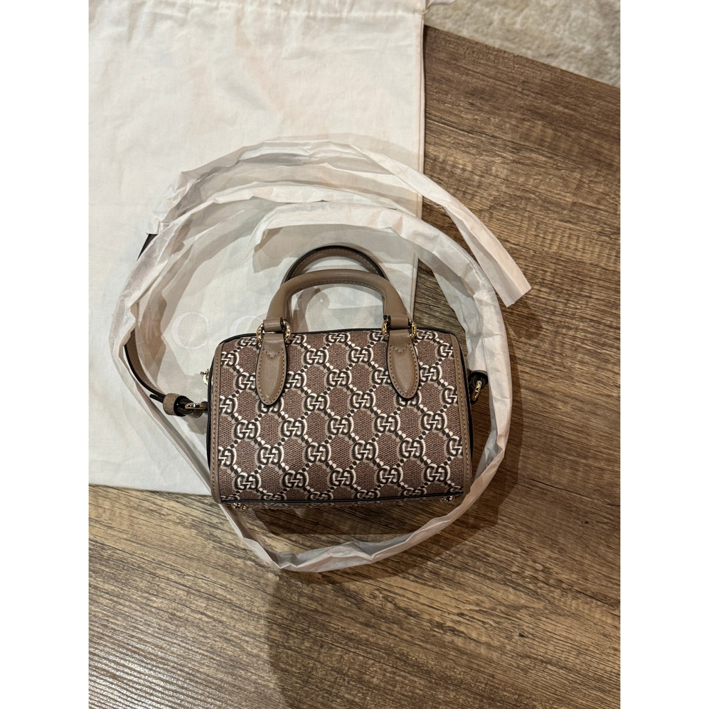 GUCCI  Gg Shadow Mini Shoulder Bag - Taupe Gg Leather NWT