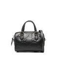 Gucci GG Super Black Mini Tote Bag Black Debossed GG Leather Crossbody NWT