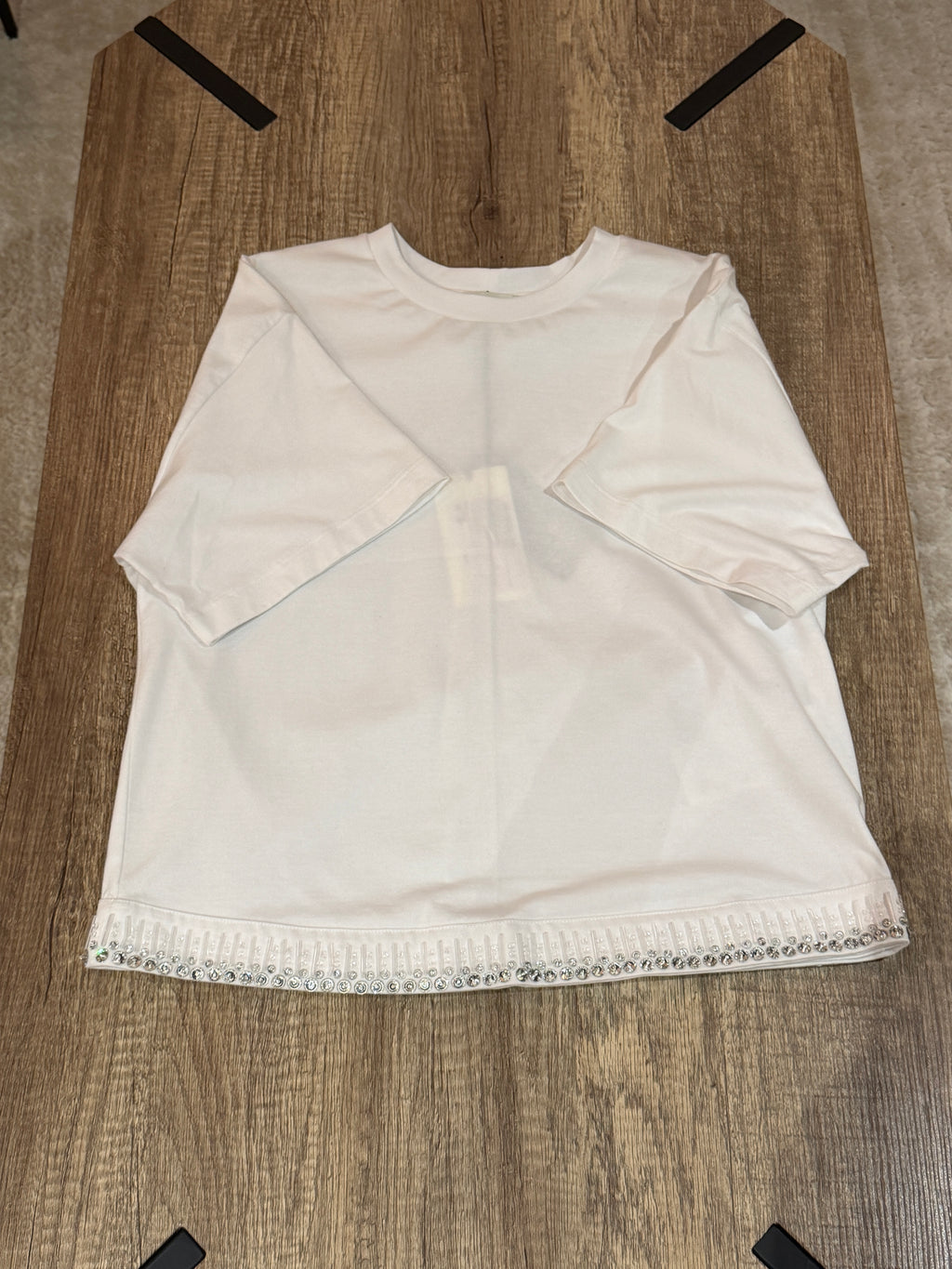Fendi White Knitted Shirt Luxury Knit Top Size S