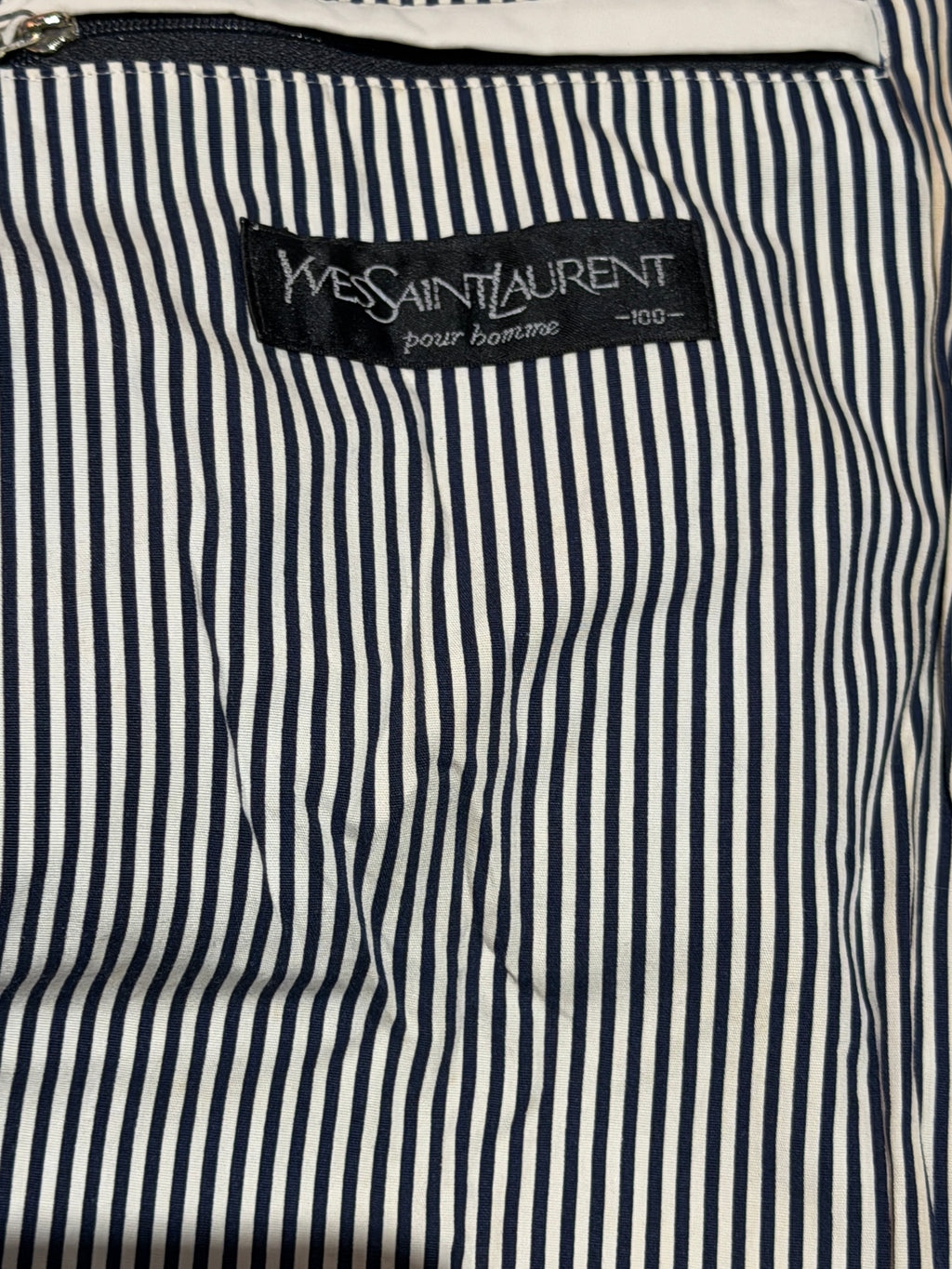 Saint Laurent Off White Double Pocket Windbreaker Jacket w/ Hood