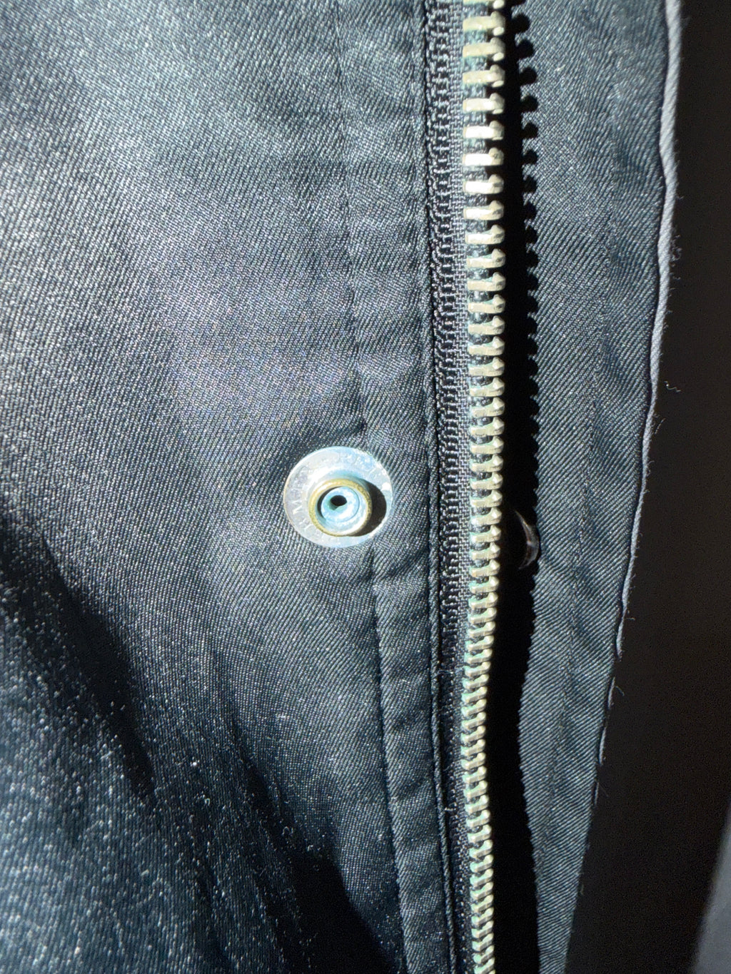 Yves Saint Laurent YSL Vintage Reversible Gray Black Bomber Windbreaker Jacket