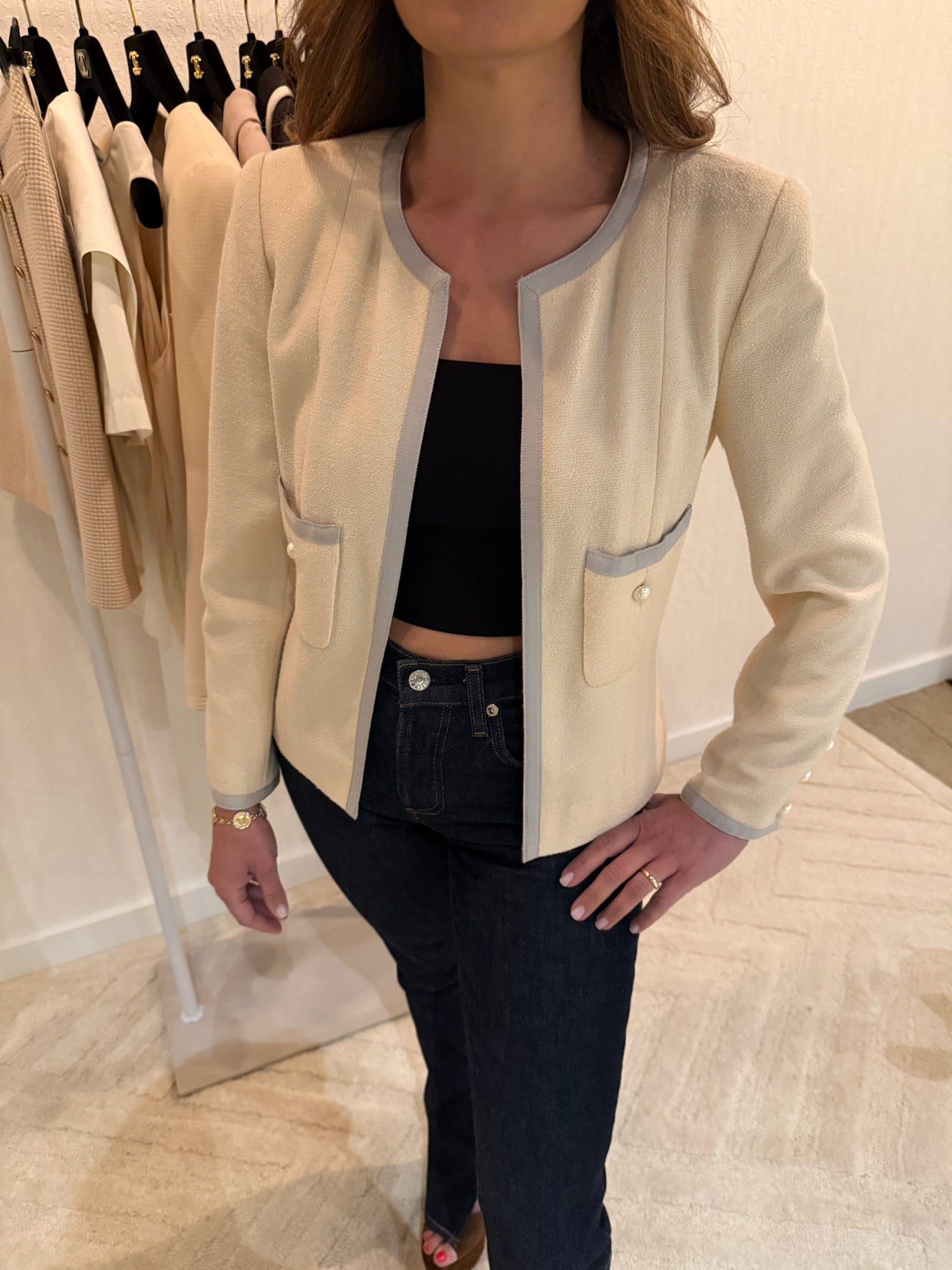 Chanel Pearl Blazer