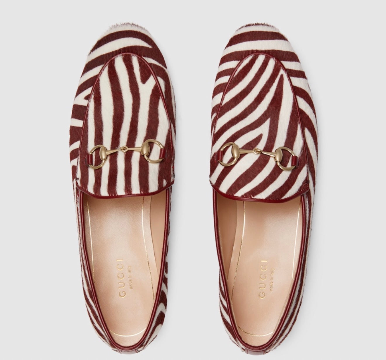 Gucci Burgundy Zebra Princeton 39