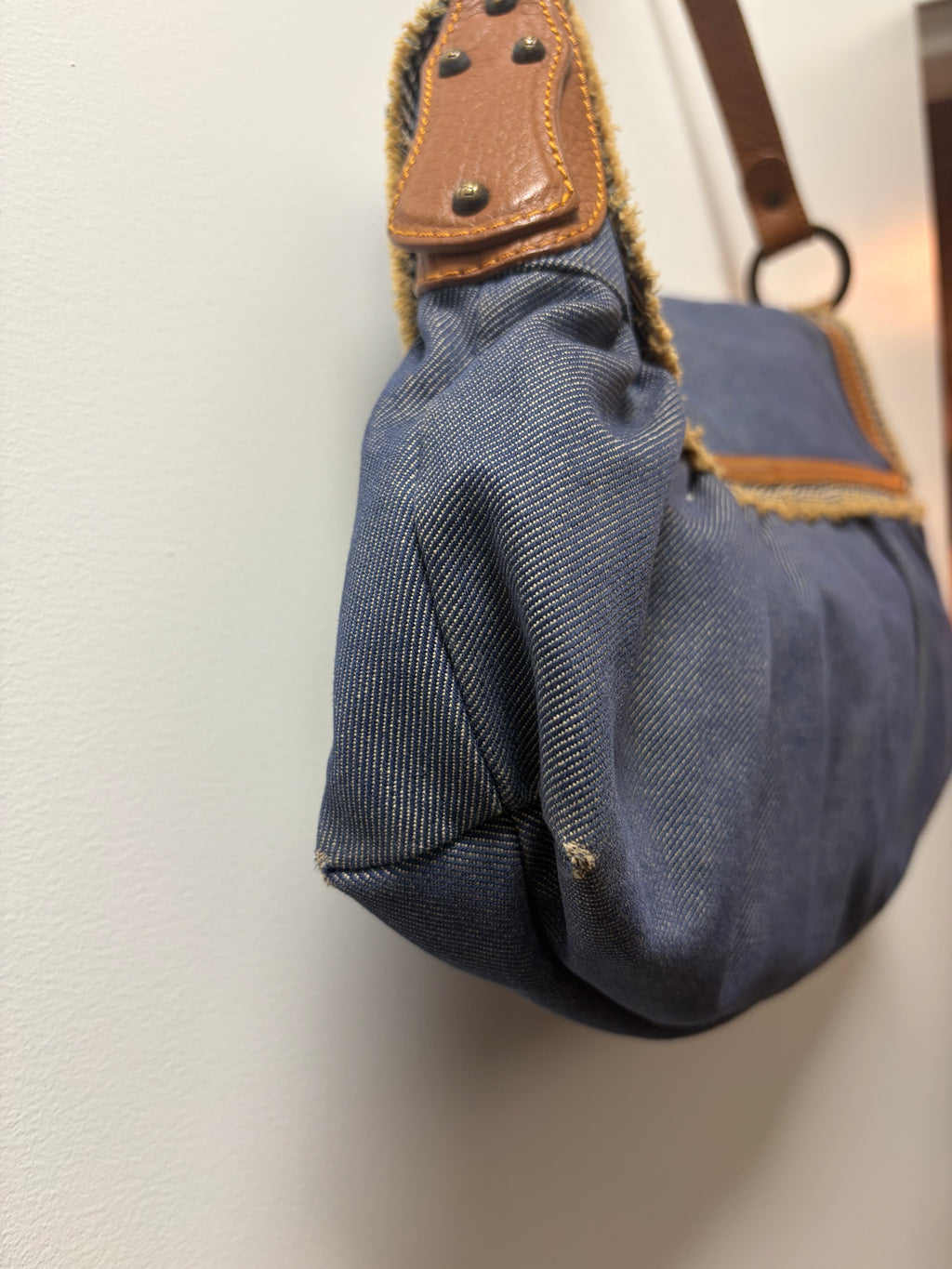 Fendi Large Denim Chef Baga