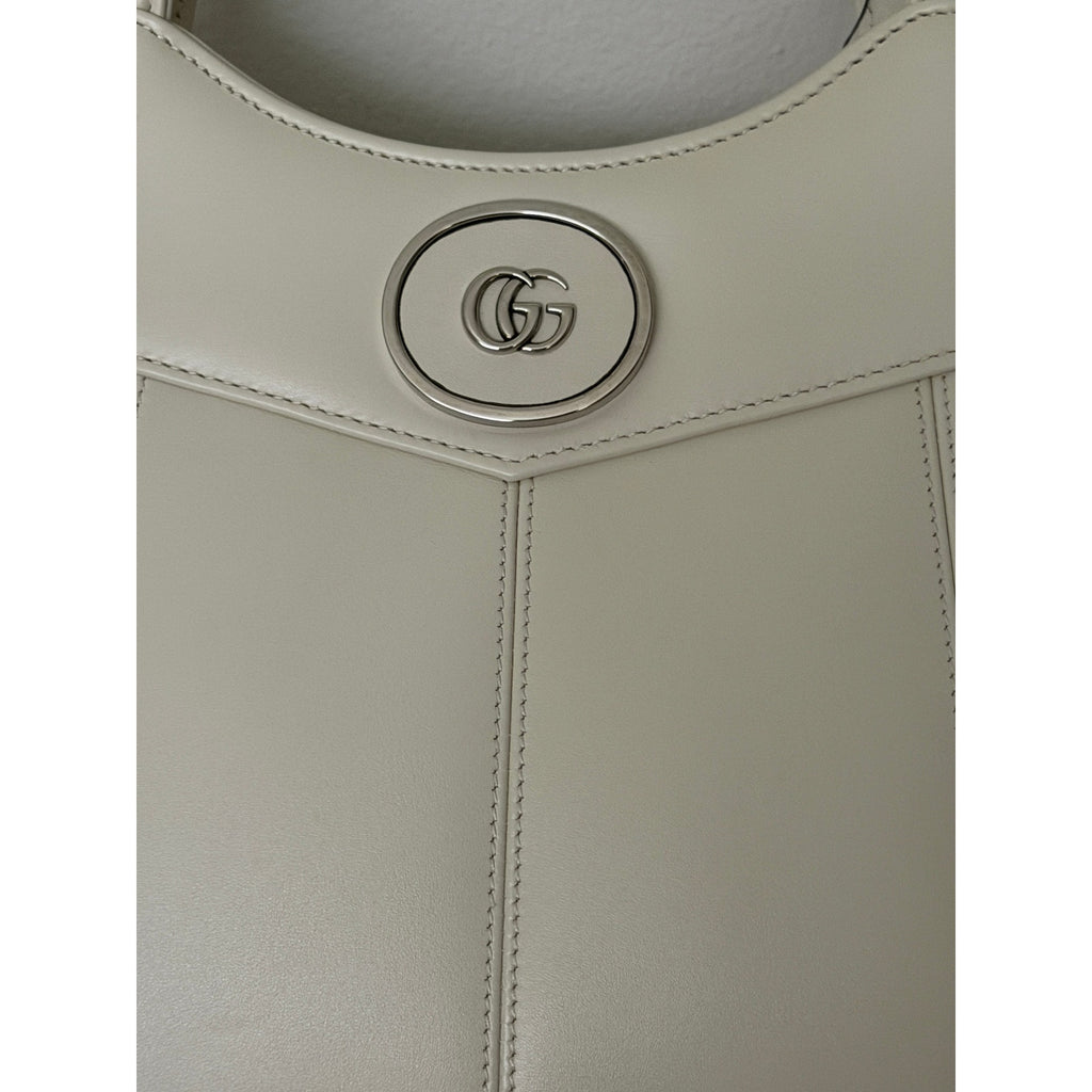 Gucci Petite GG Medium leather tote bag NWT