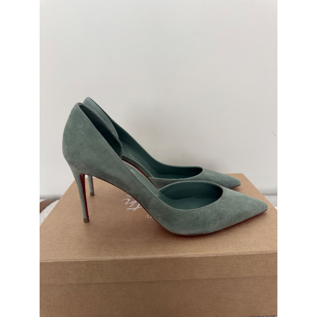 CHRISTIAN LOUBOUTIN Iriza 85 suede pumps size 39 BNIB
