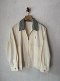 Saint Laurent Vintage Light Bomber Windbreaker Cream