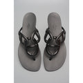 Hermès Egerie Rubber Sandals Black Size 37 New in Box Chain d’Ancre Italy