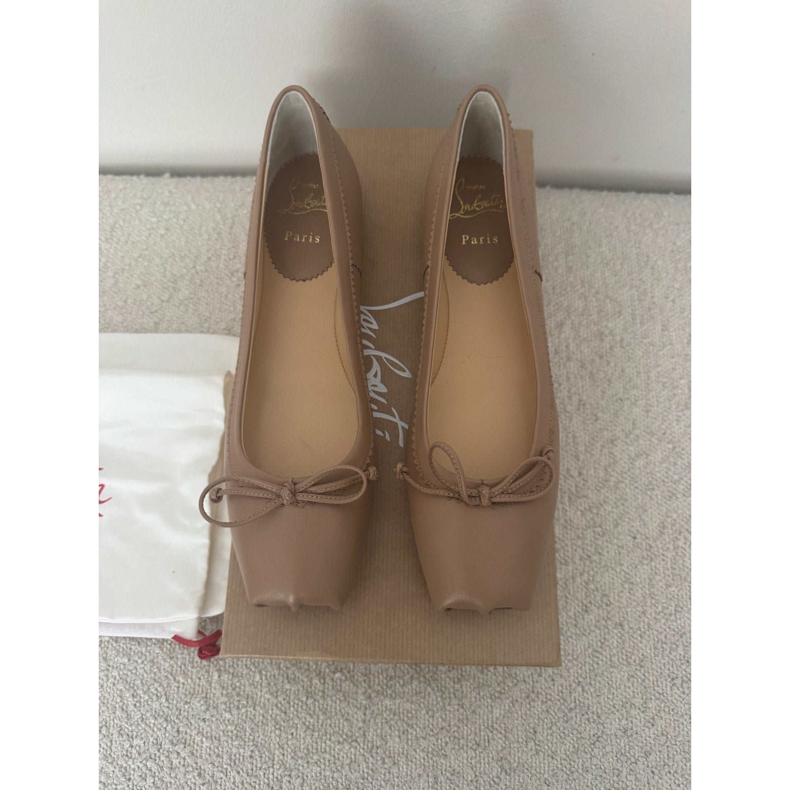 CHRISTIAN LOUBOUTIN
Mamadrague leather ballet flats 38.5 BNIB