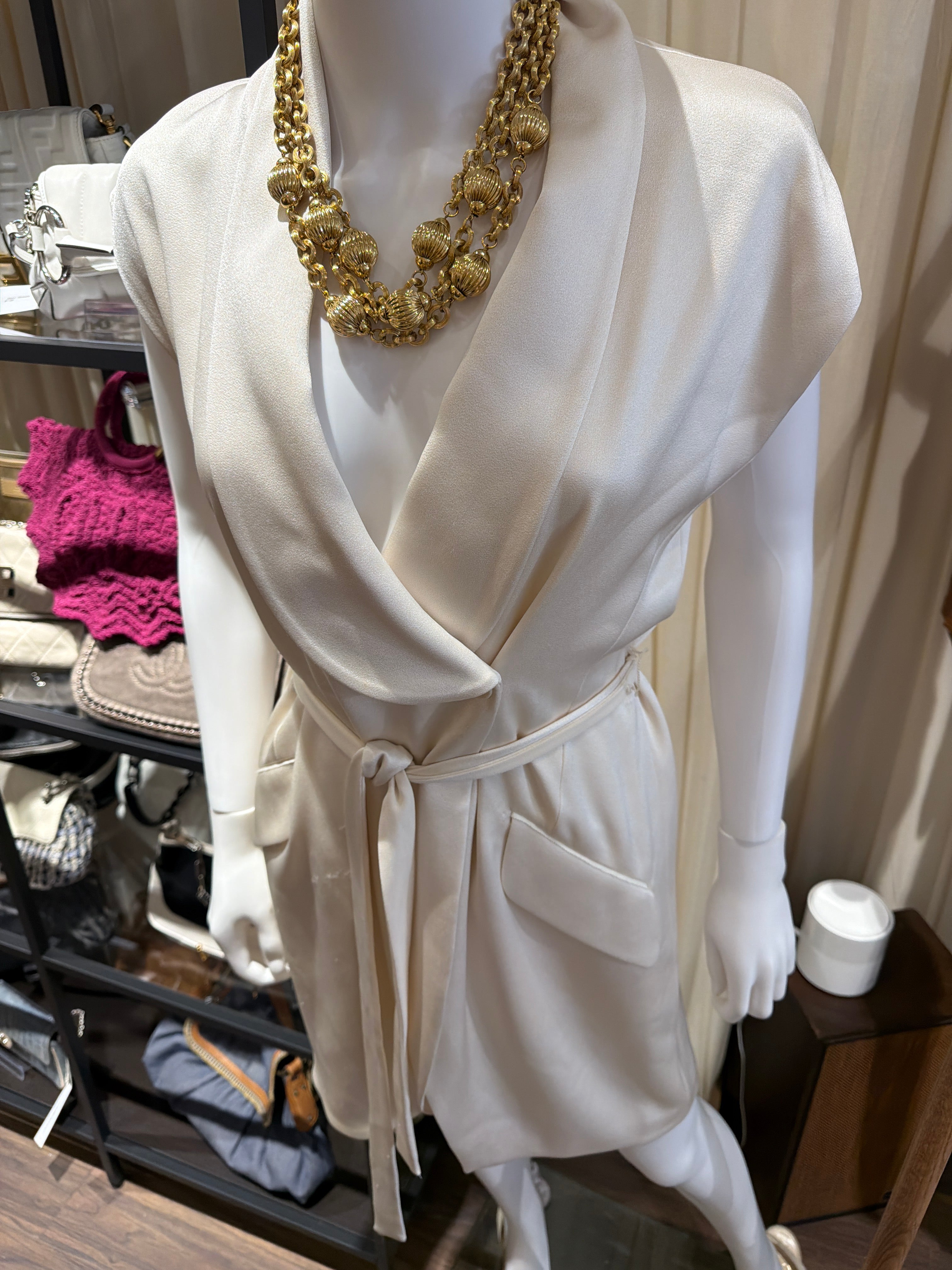 Halston Trench Vest