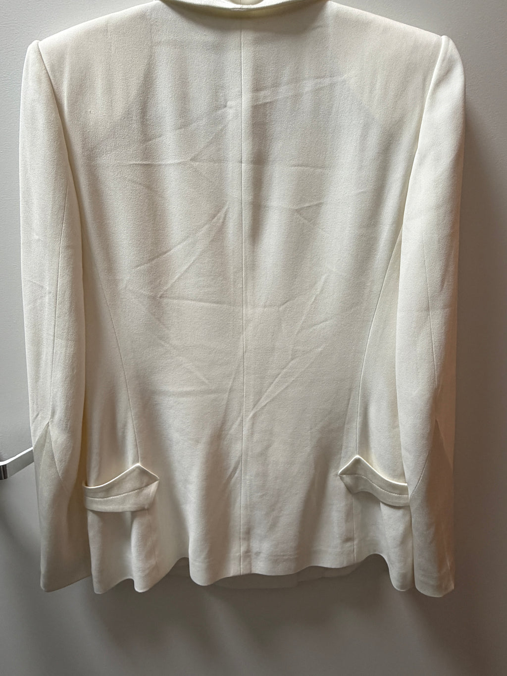 Saint Laurent Ivory Tuxedo Blazer Jacket FR 40 Cream Tailored Evening Jacket