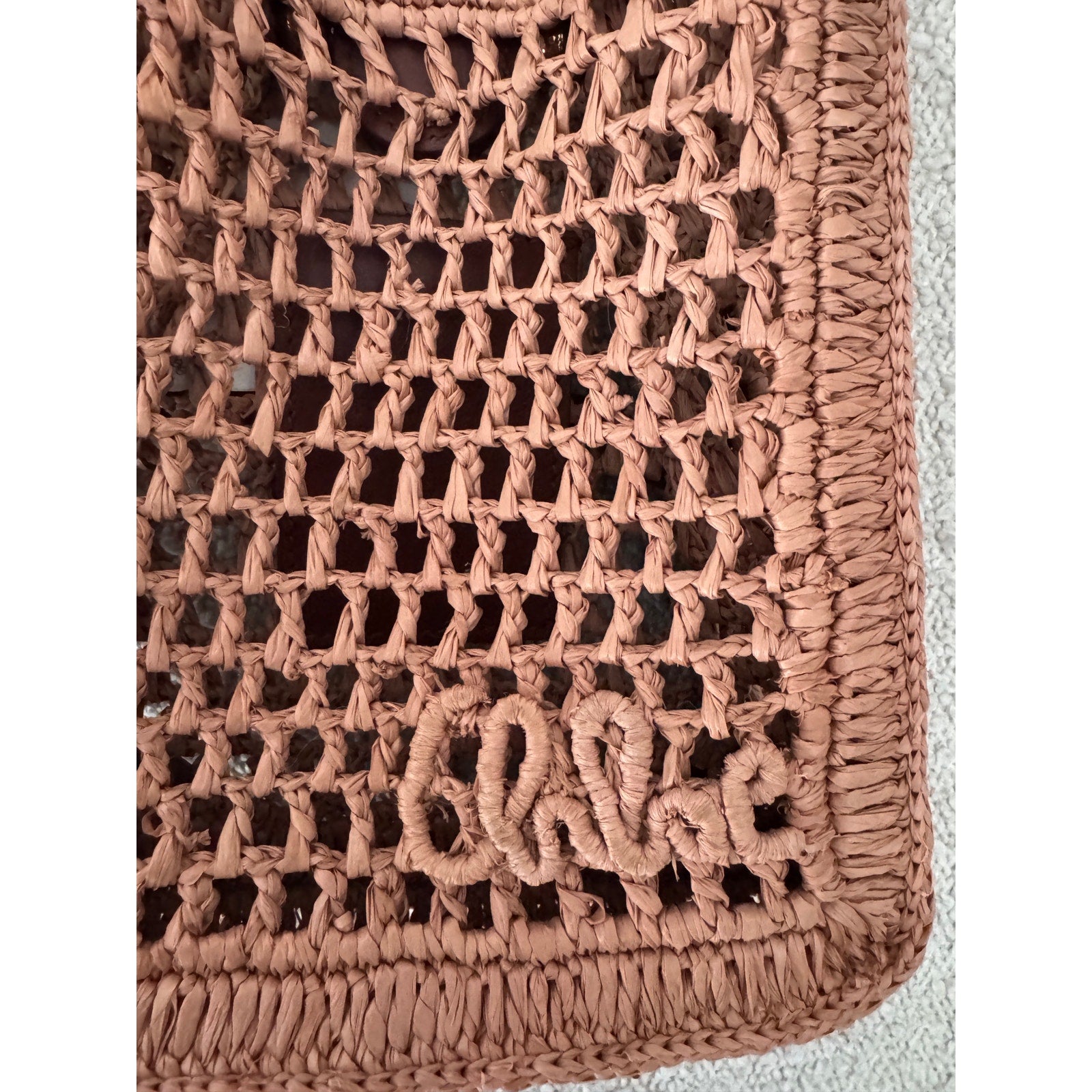 CHLOÉ Summer Banana Mini raffia crossbody bag NWT