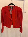 Roberto Cavalli Red Biker Jacket