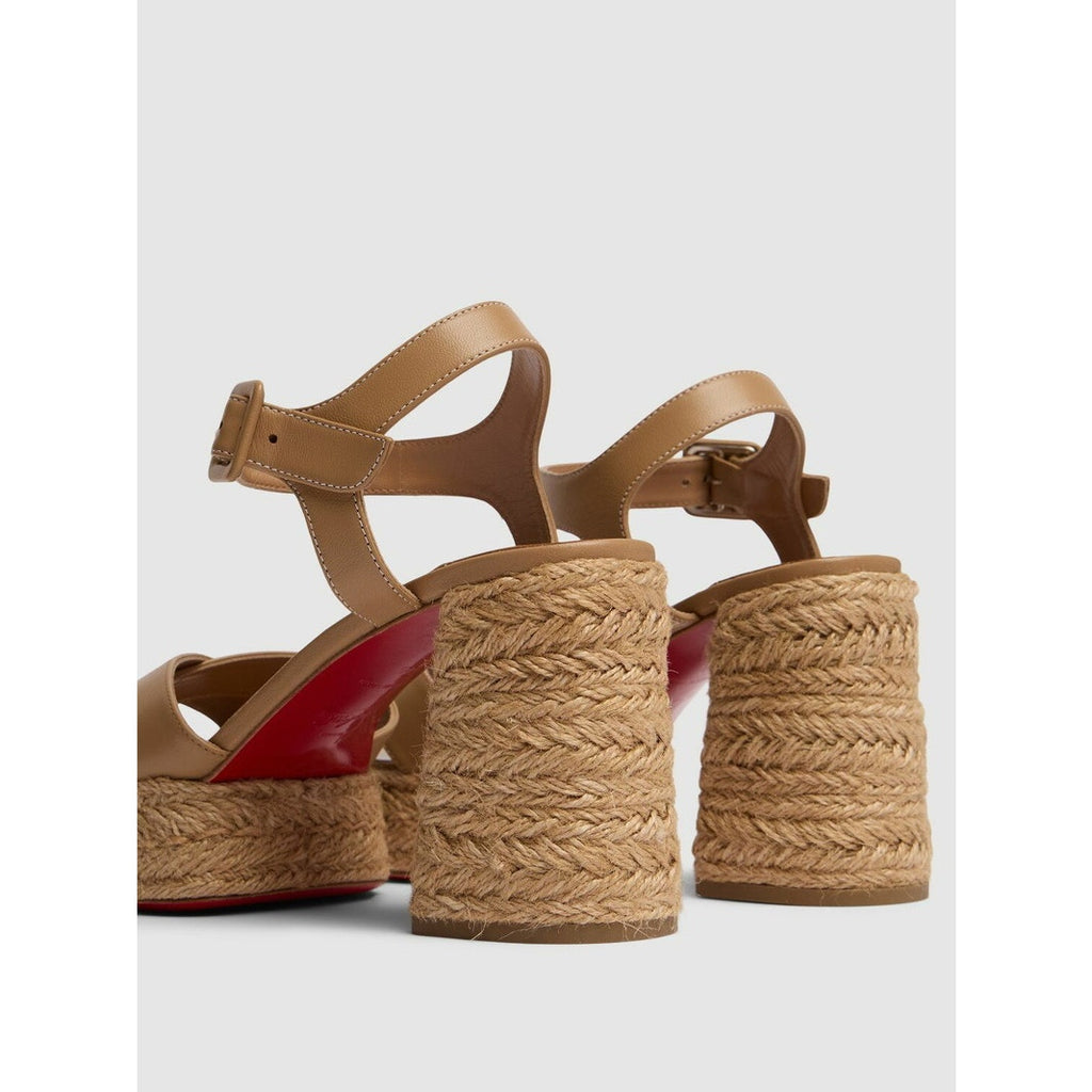 CHRISTIAN LOUBOUTIN 70mm Calakala Leather Sandals Size 40