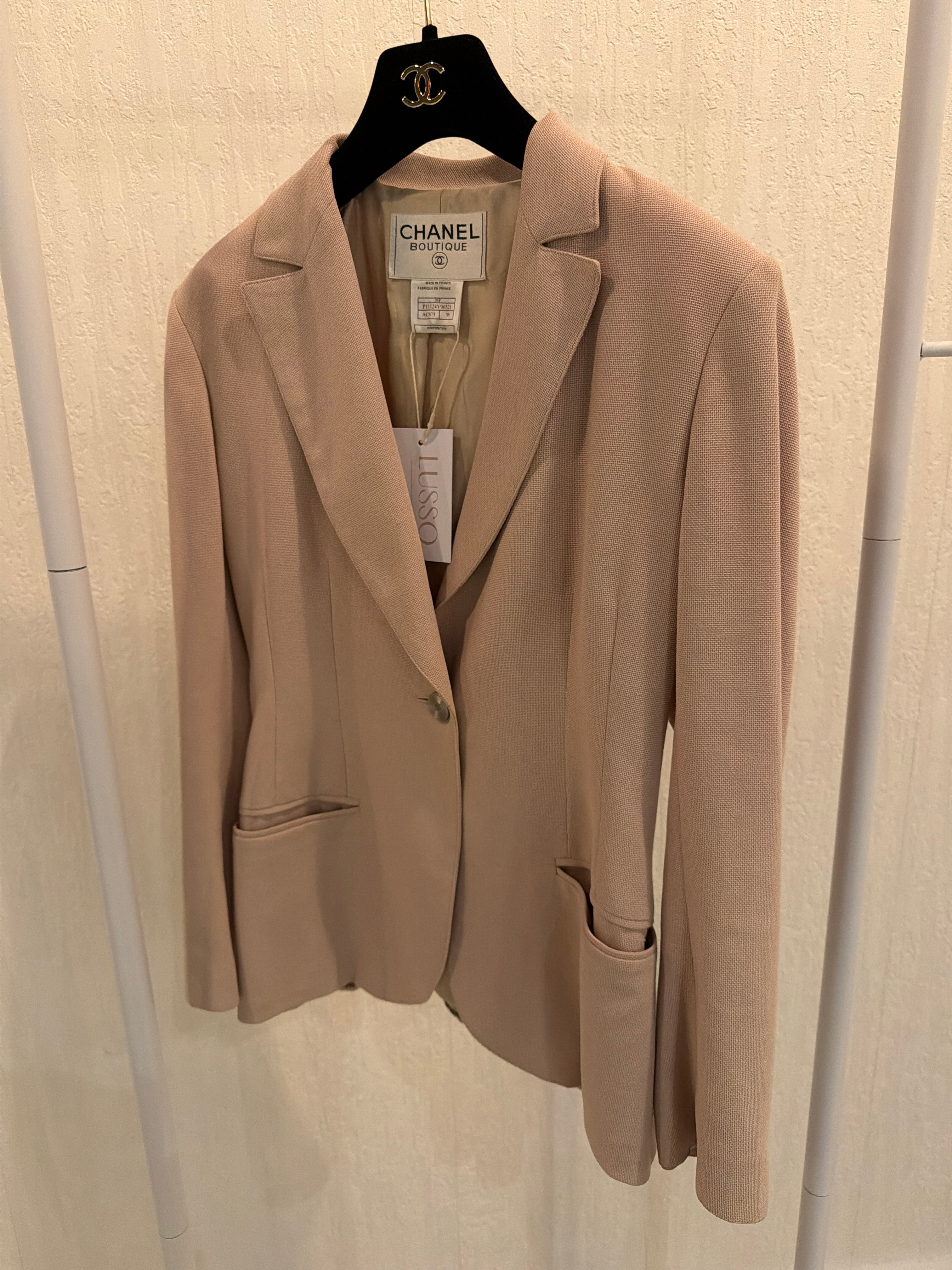 Chanel  One Button Blazer